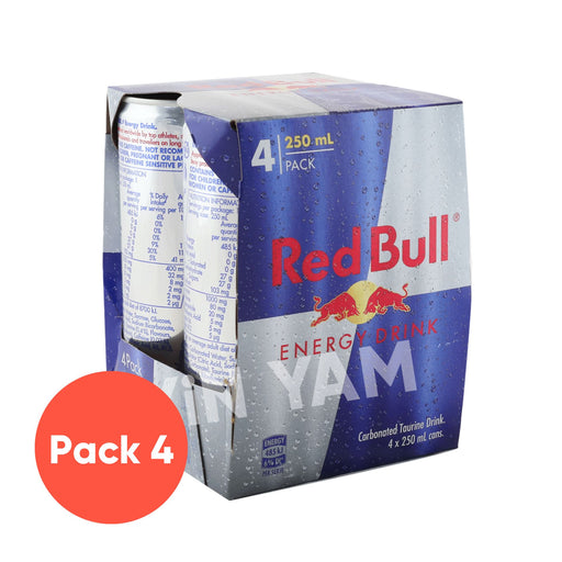 Red Bull Energy Drink 250ml-Pack of 4 - Yin Yam - Asian Grocery