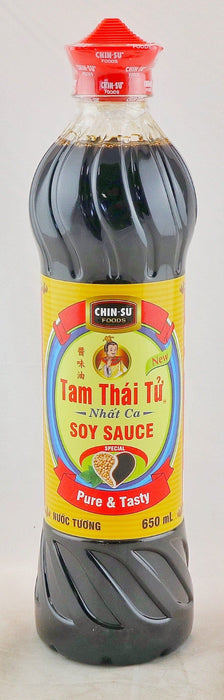 Chinsu Nuoc Tuong Tam Thai Tu Soya Sauce 650ml - Yin Yam - Asian Grocery