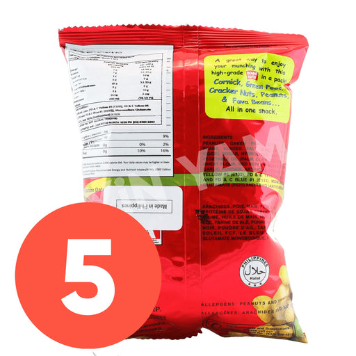 Ding Dong Mixed Nuts Hot & Spicy 100g-Pack of 5 - Yin Yam - Asian Grocery