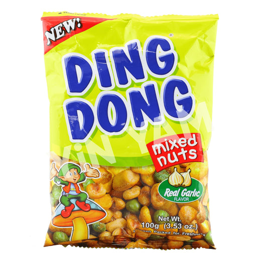Ding Dong Mixed Nuts Real Garlic 100g - Yin Yam - Asian Grocery