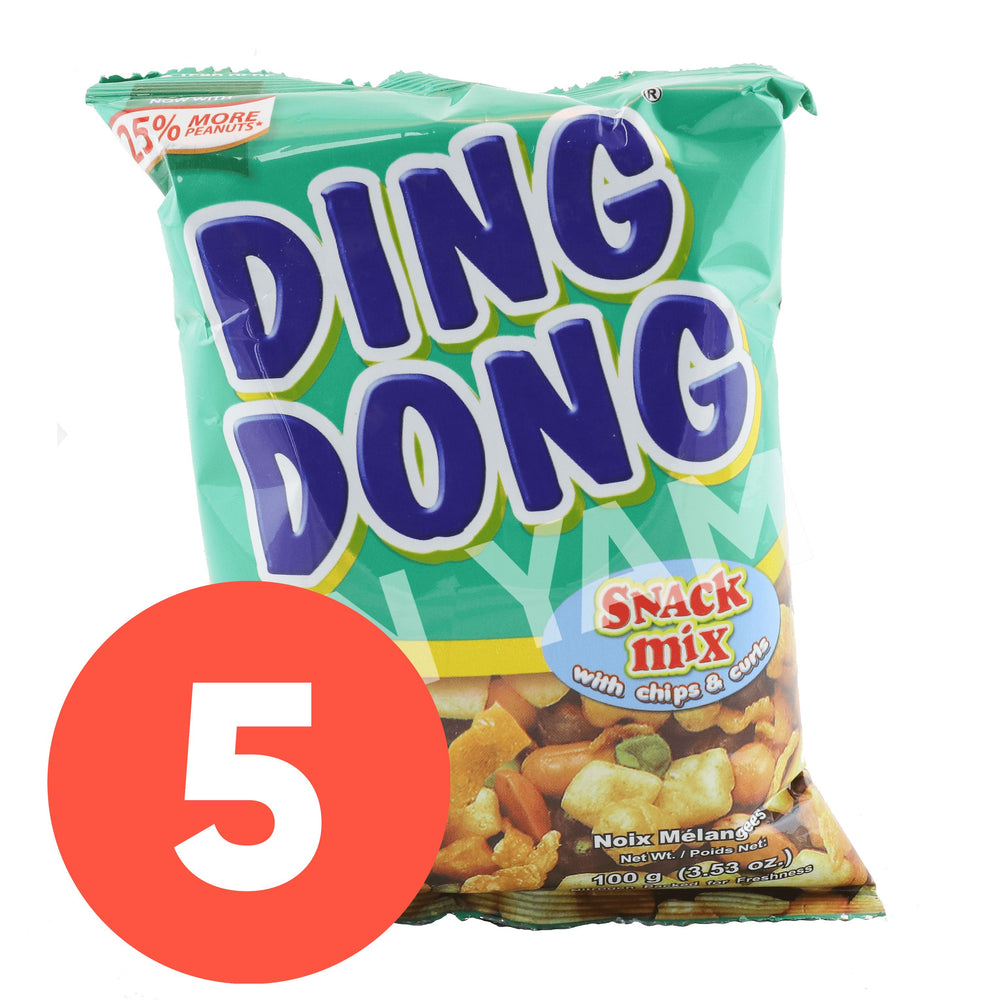 Ding Dong Snack Mix 100g-Pack of 5 - Yin Yam - Asian Grocery