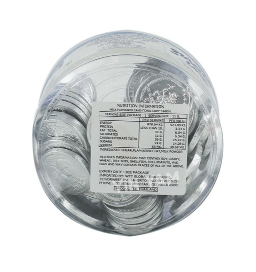 JB Choc Coin Silver Milk Flv 60pcs 168g - Yin Yam - Asian Grocery
