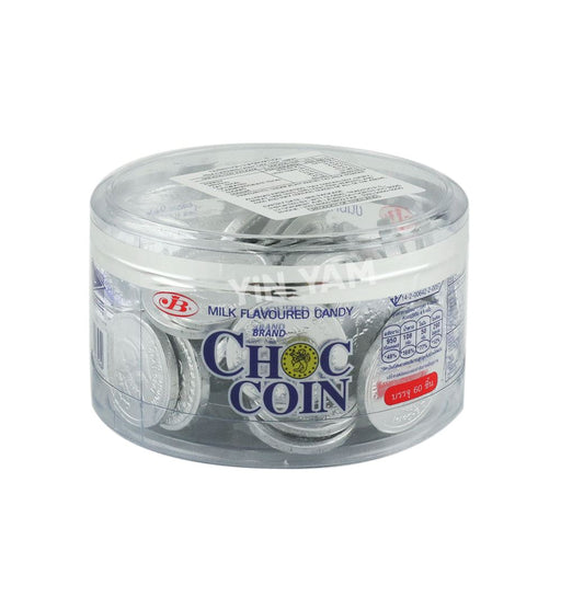 JB Choc Coin Silver Milk Flv 60pcs 168g - Yin Yam - Asian Grocery