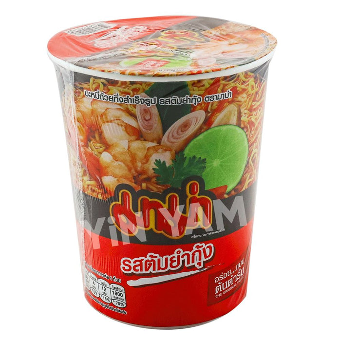 Mama Instant Noodles Cup TOM YUM SHRIMP 60g - Yin Yam - Asian Grocery