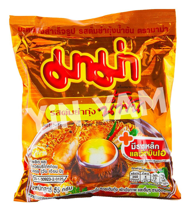 Mama Instant Noodles CREAMY TOM YUM SHRIMP 55g - Yin Yam - Asian Grocery