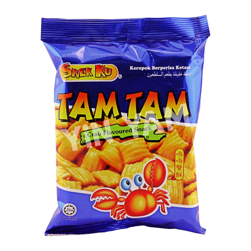Snekku Tam Tam Crab Flv Snacks 80g - Yin Yam - Asian Grocery