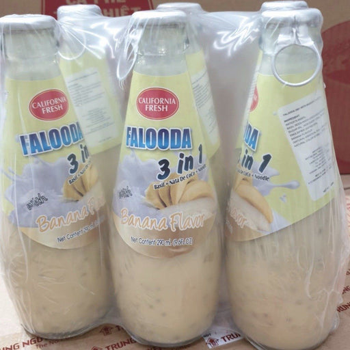 California Fresh FALOODA 3in1 (Banana Flavor) 290ml-Pack of 6 Drink California Fresh 