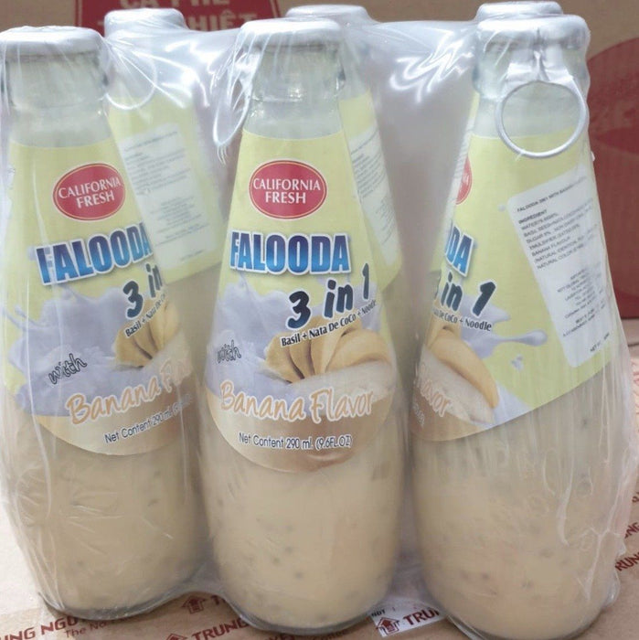 California Fresh FALOODA 3in1 (Banana Flavor) 290ml-Pack of 6 Drink California Fresh 