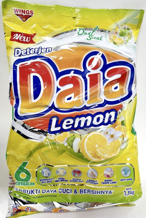 Daia Lemon Detergent Dual Scent 1.8kg Household Daia 