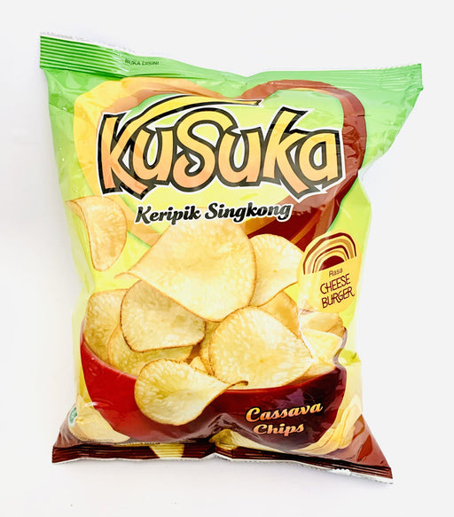 Kusuka Cassava Chips RASA CHEESE BURGER 200g