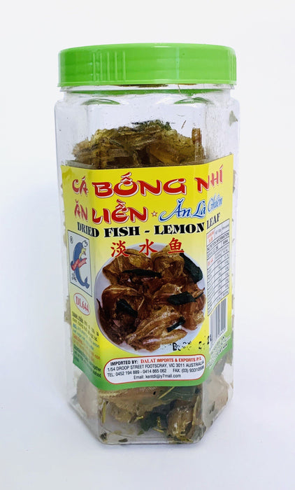 Lucky Dolphin CA BONG NHI AN LIEN Dried Fish Lemon Leaf 150g