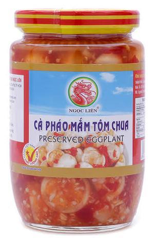Ngoc Lien Preserved Eggplant CA PHAO MAM TOM CHUA 400g - Yin Yam - Asian Grocery