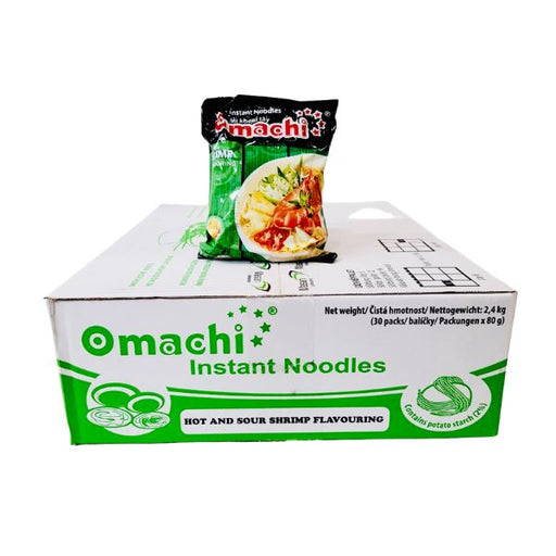 Omachi Instant Noodles Shrimp Flavor MI OMACHI TOM 80g-Carton x 30