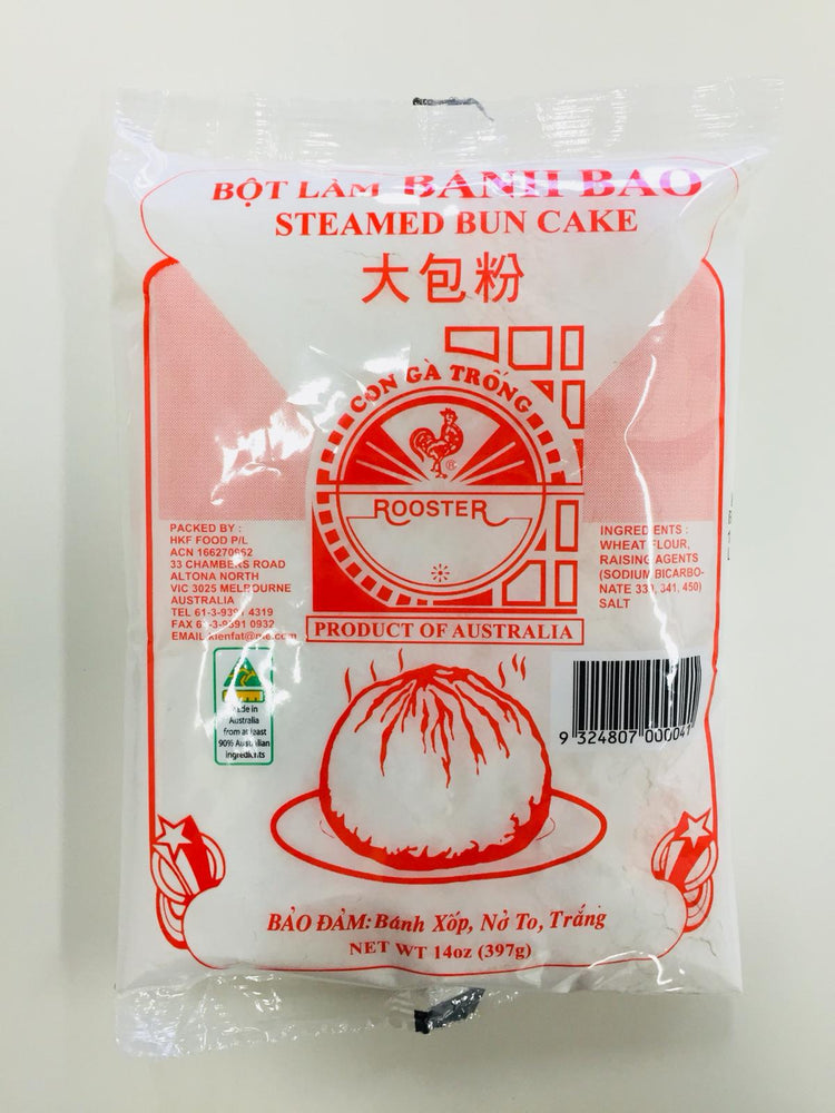Rooster BOT LAM BANH BAO Steamed Bun Cake Mix 397g - Yin Yam - Asian Grocery