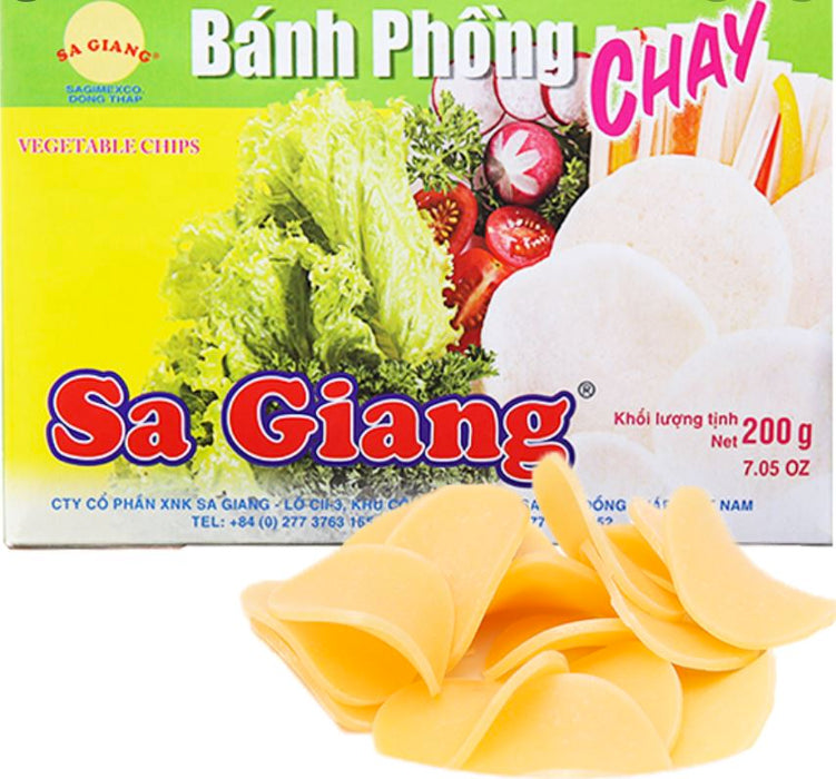 Sa Giang Vegetarian Chips BANH PHONG CHAY 200g Noodle for Cooking Sa Giang 