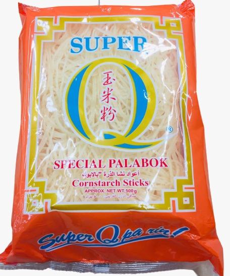 Super Q SPECIAL PALABOK Cornstarch Sticks 500g Noodle for Cooking Super Q 